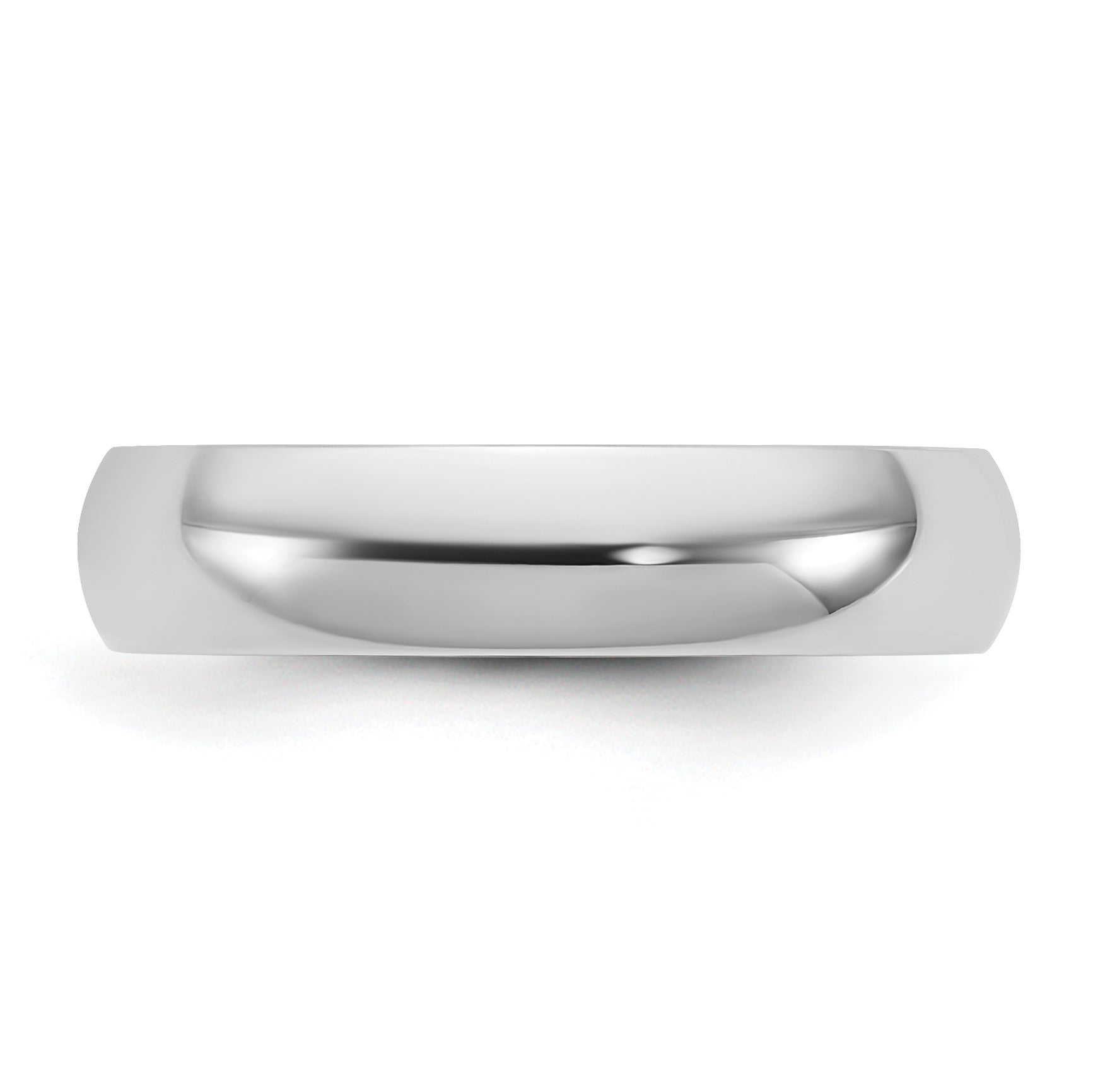 10K White Gold 10Kw 4.5mm Lightweight Comfort Fit Band Size 6.5