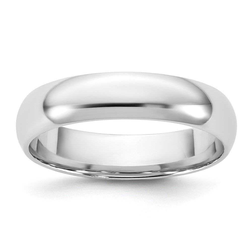 14K White Gold 4.5mm Lightweight Comfort Fit Band