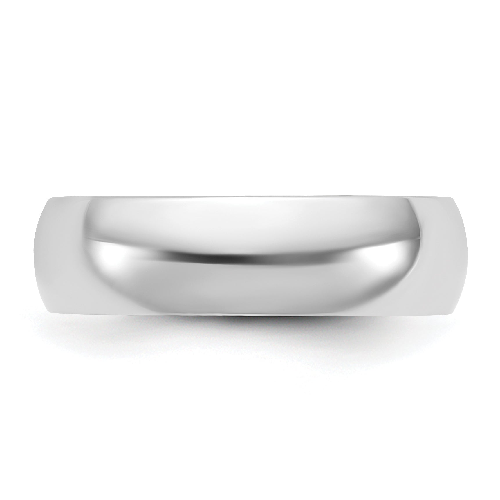 10K White Gold 10Kw 5.5mm Lightweight Comfort Fit Band Size 12