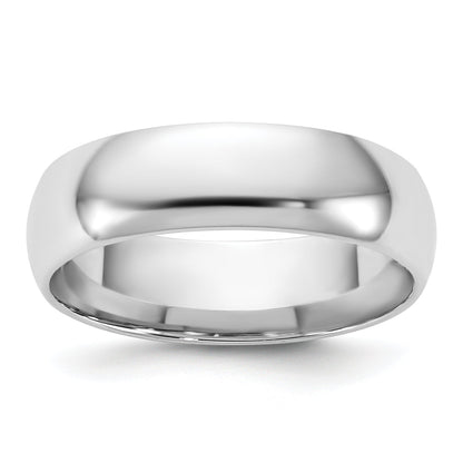 10K White Gold 10Kw 5.5mm Lightweight Comfort Fit Band Size 5.5