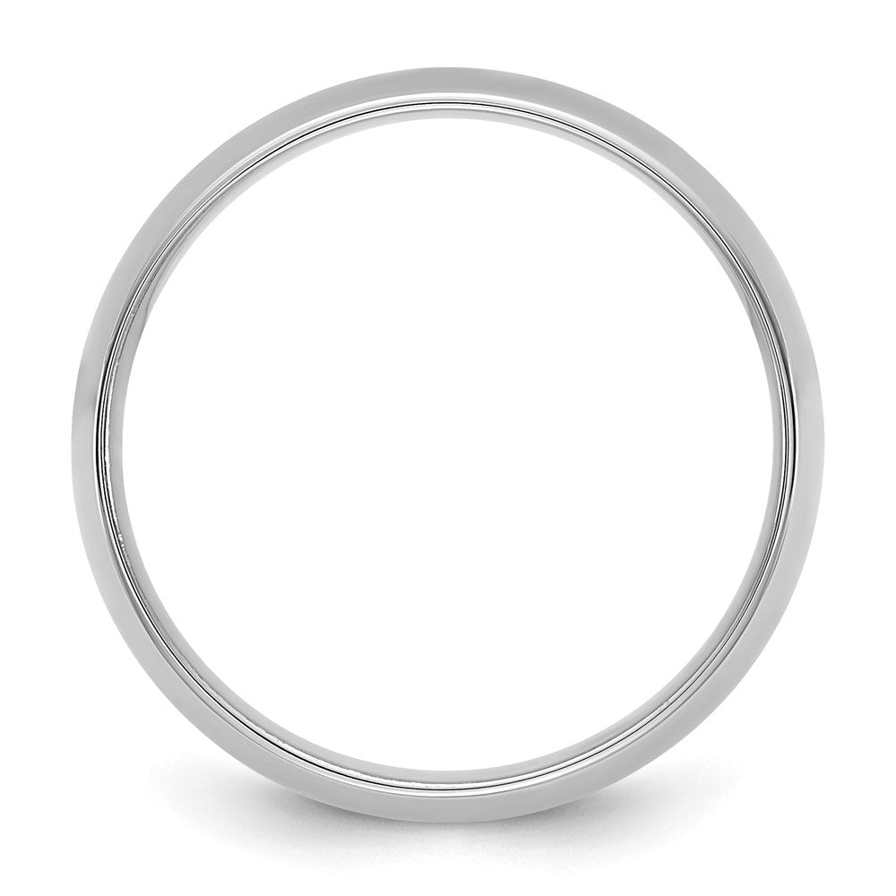 14K White Gold 6.5mm Lightweight Comfort Fit Band