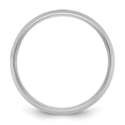 10K White Gold 10Kw 6.5mm Lightweight Comfort Fit Band Size 6.5