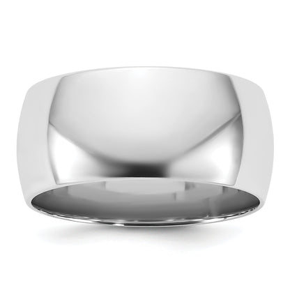 10K White Gold 10Kw 9mm Lightweight Comfort Fit Band Size 7.5