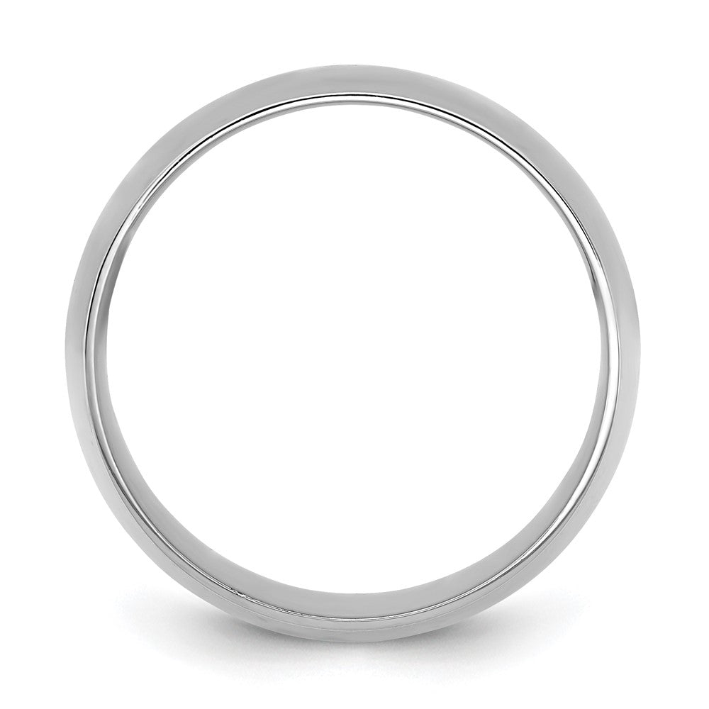 10K White Gold 10Kw 10mm Lightweight Comfort Fit Band Size 8