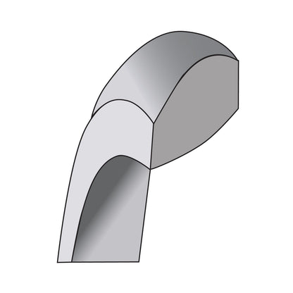 10K White Gold 10Kw 1.5mm Lightweight Comfort Fit Band Size 5