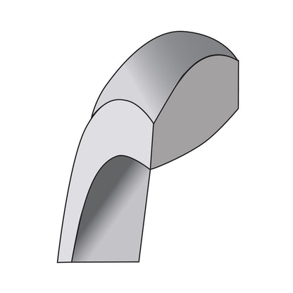 10K White Gold 10Kw 9mm Lightweight Comfort Fit Band Size 6.5