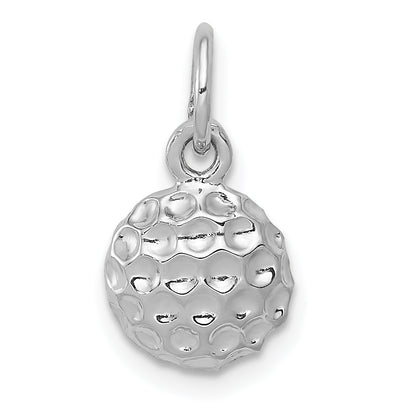 14K White Gold Golf Ball Charm