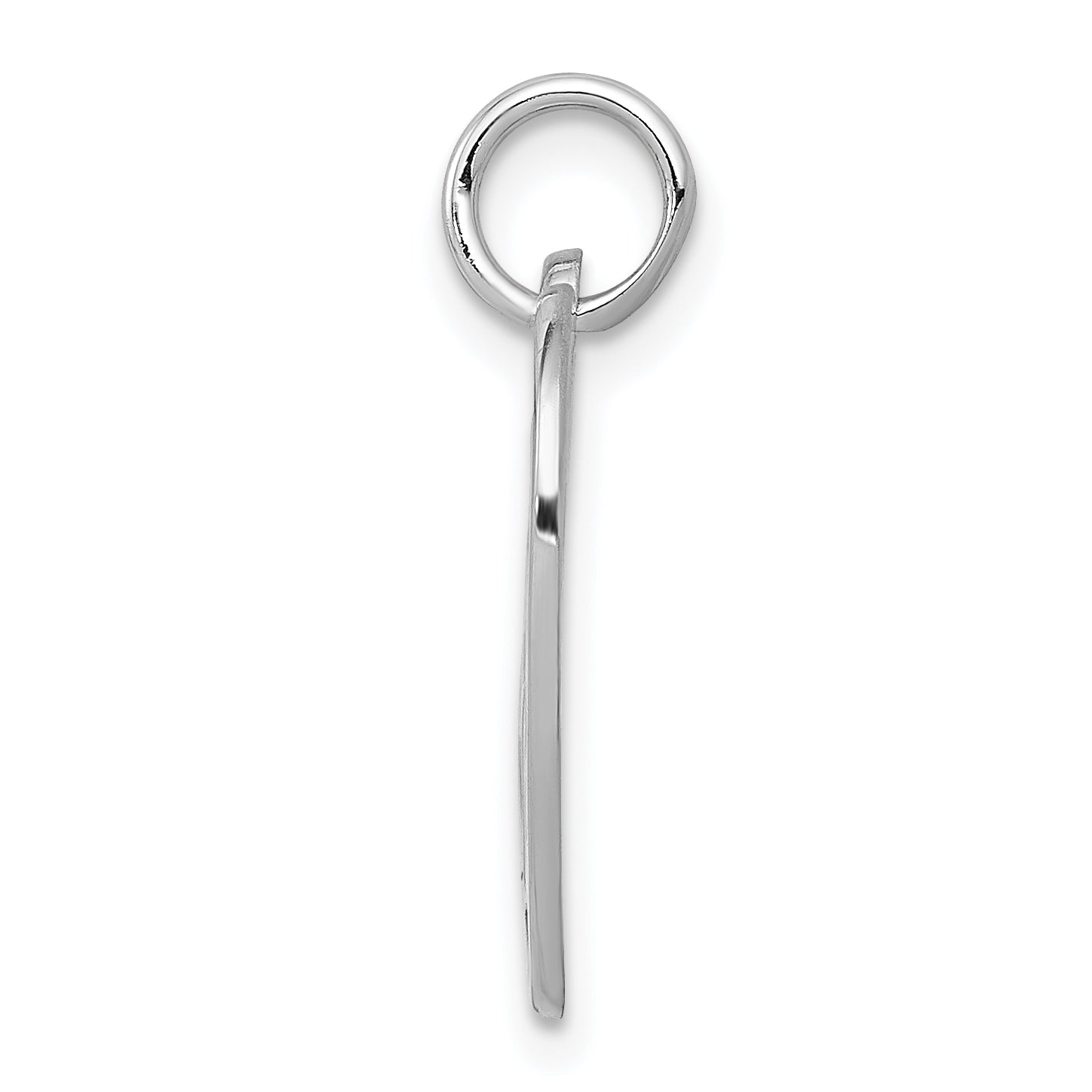 14K White Gold Sweet 16 Heart Charm