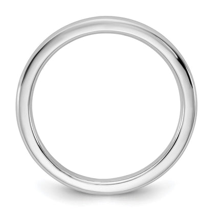 14K White Gold 2mm European Comfort Fit Band