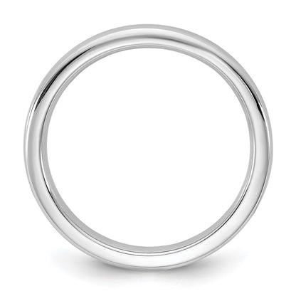 14K White Gold 2.5mm European Comfort Fit Band