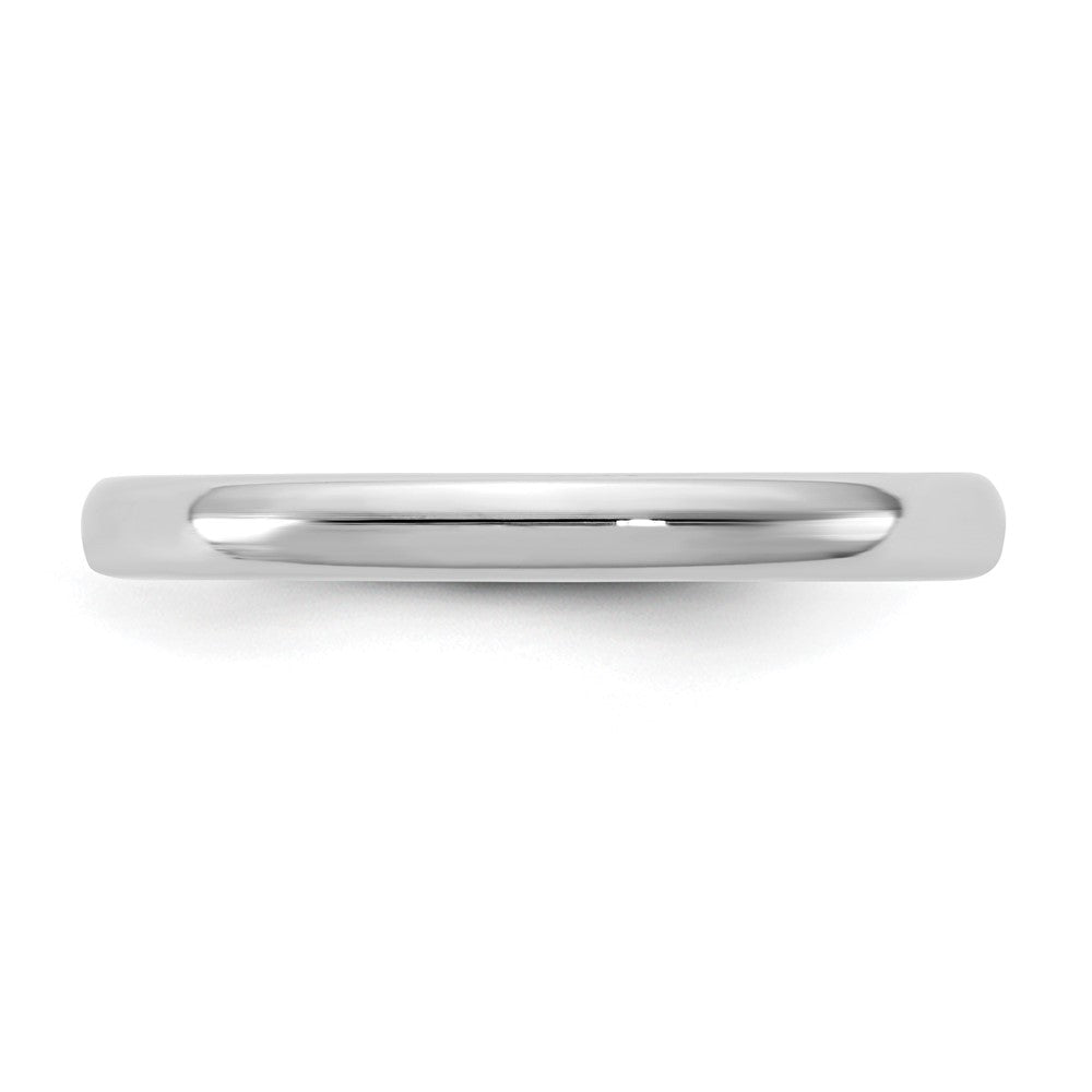 14K White Gold 2.5mm European Comfort Fit Band