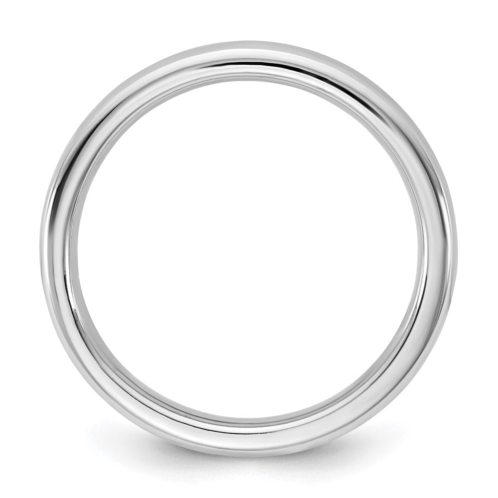 14K White Gold 3mm European Comfort Fit Band