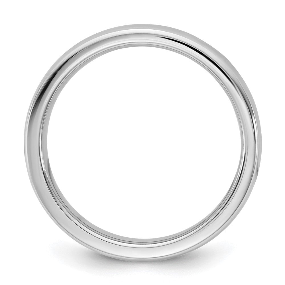 14K White Gold 4mm European Comfort Fit Band