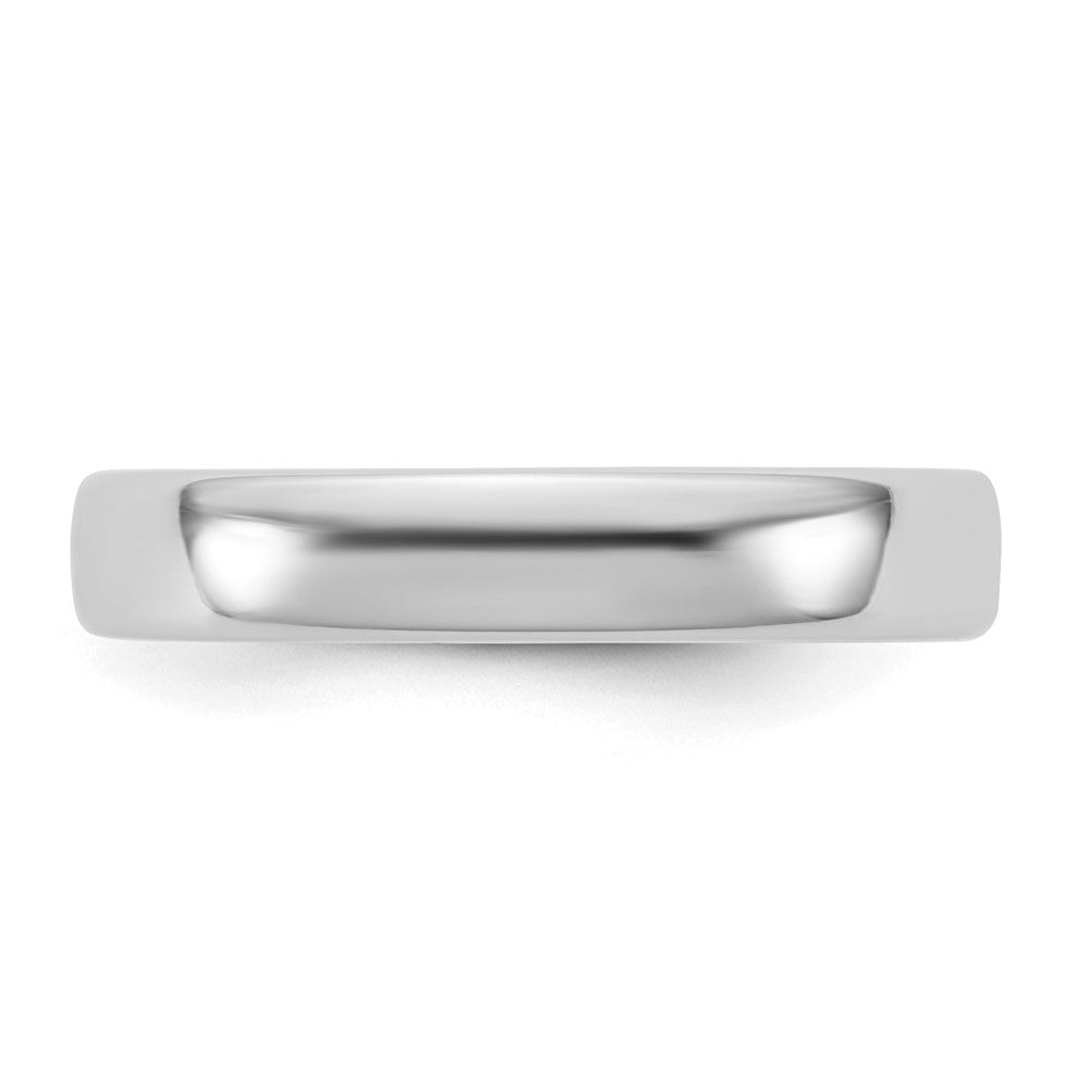 14K White Gold 4mm European Comfort Fit Band