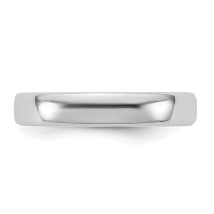 14K White Gold 4mm European Comfort Fit Band