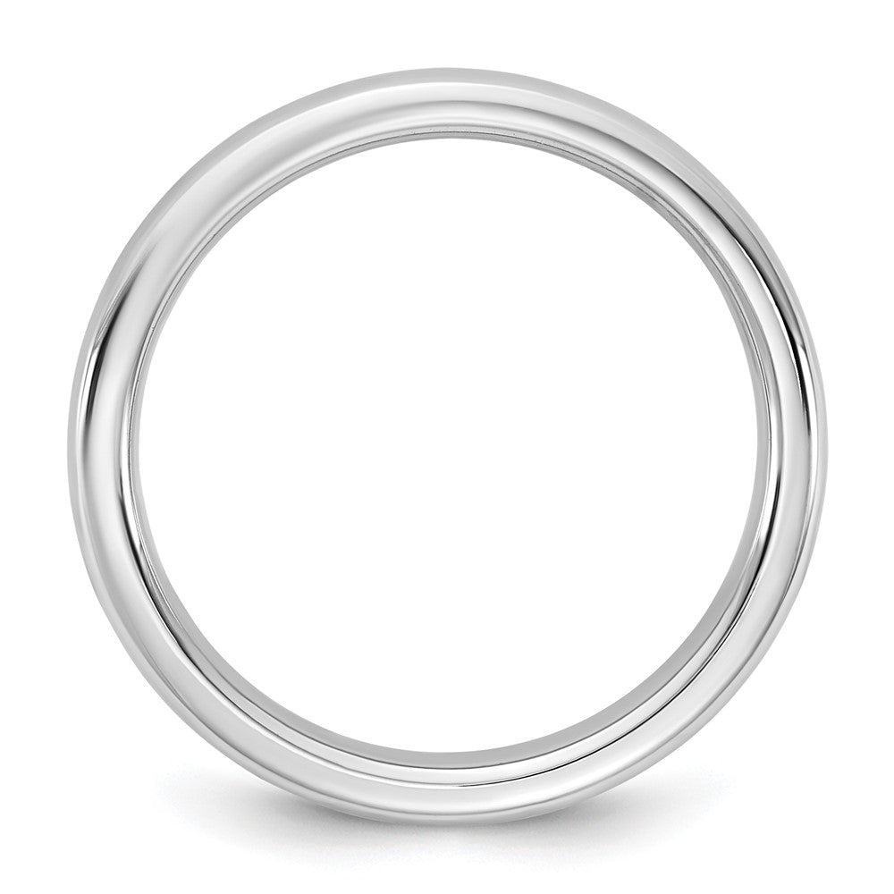 14K White Gold 5mm European Comfort Fit Band