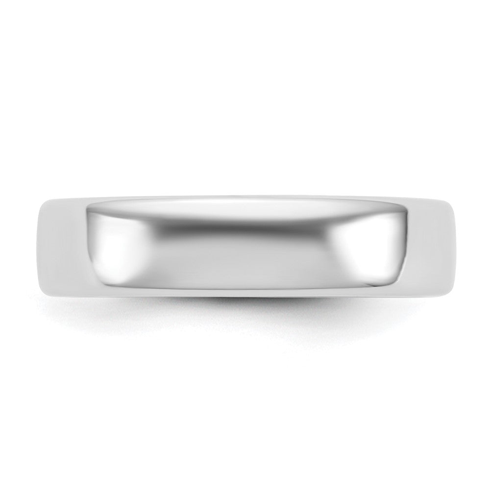 14K White Gold 5mm European Comfort Fit Band