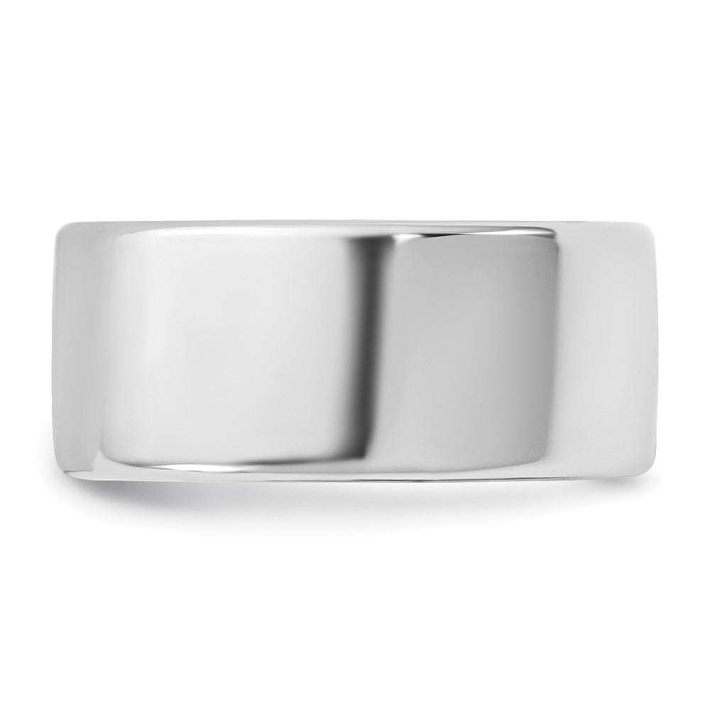 14K White Gold 9mm European Comfort Fit Band