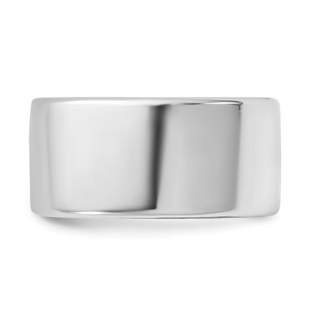 14K White Gold 10mm European Comfort Fit Band
