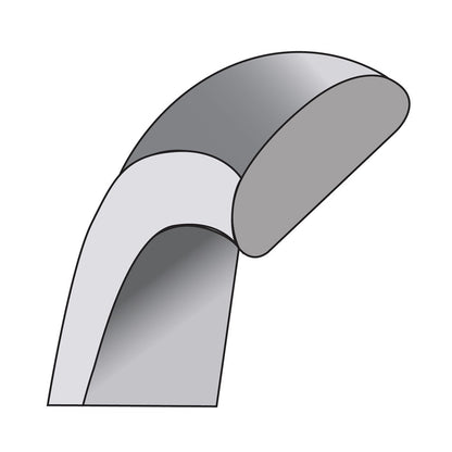 14K White Gold 10mm European Comfort Fit Band