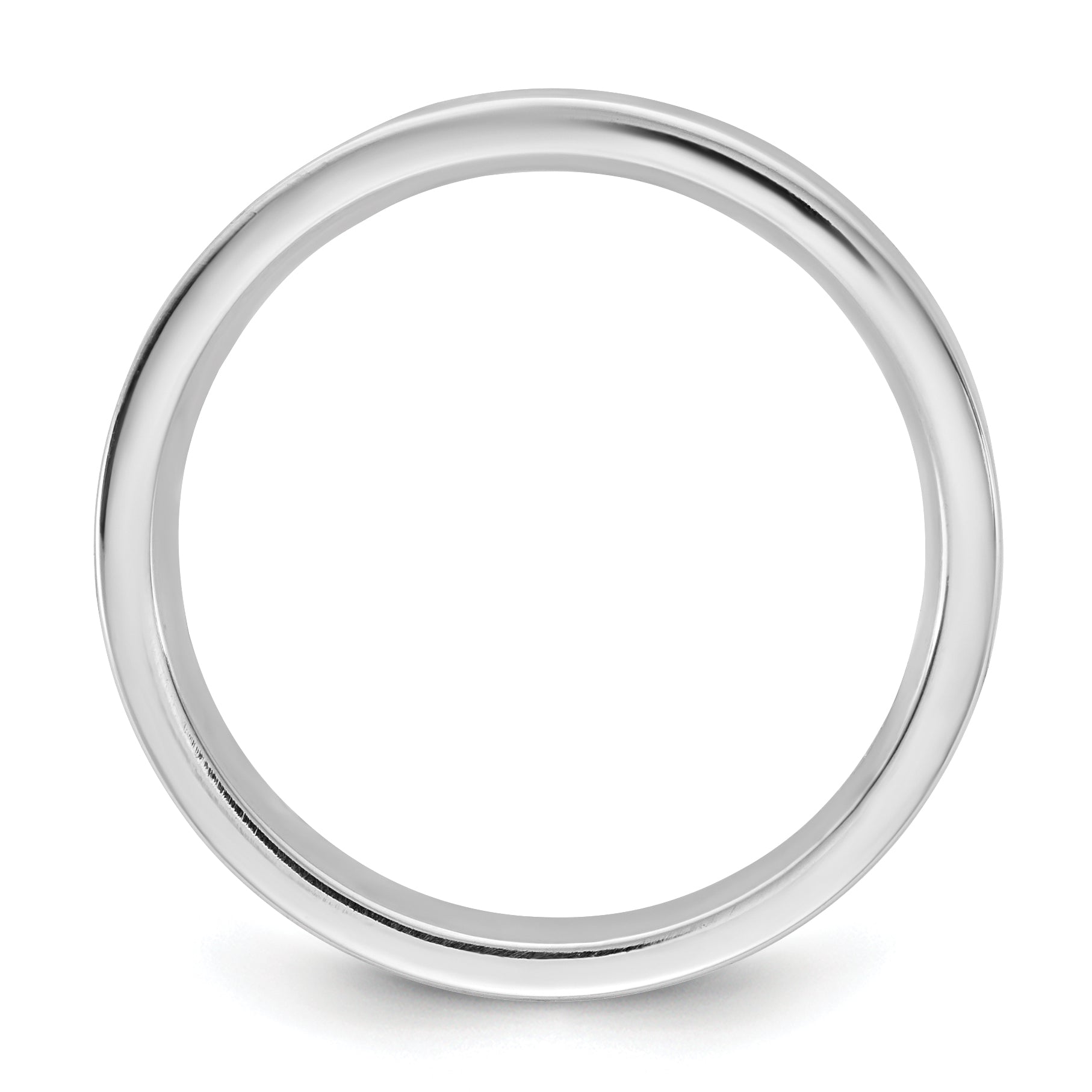 10K White Gold 10Kw 3.5mm Standard Flat Comfort Fit Band Size 10.5