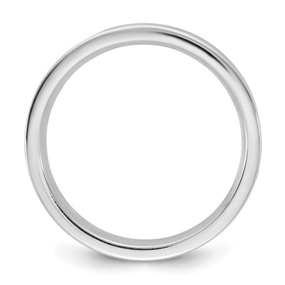 14K White Gold 3.5mm Standard Flat Comfort Fit Band