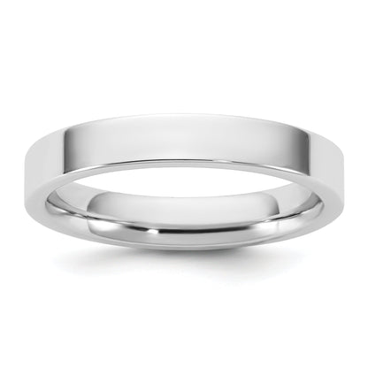 10K White Gold 10Kw 3.5mm Standard Flat Comfort Fit Band Size 6