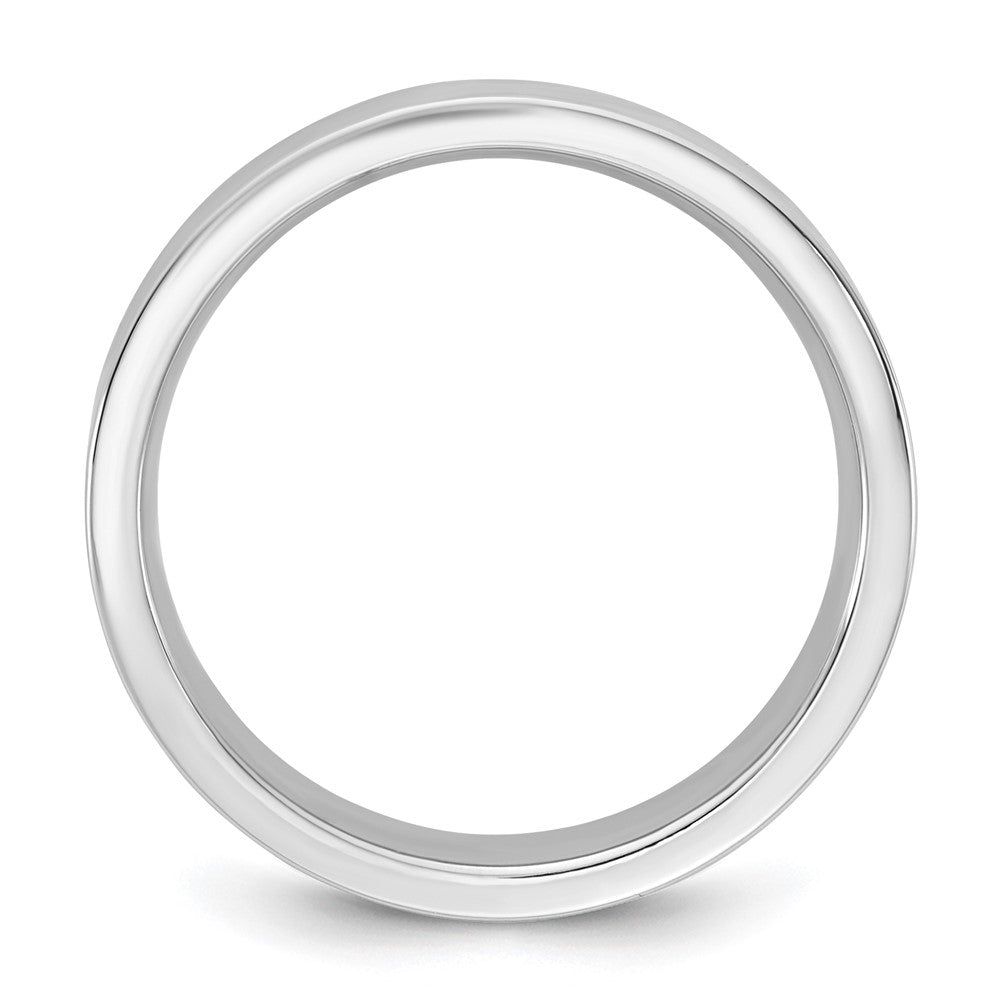 14K White Gold 4.5mm Standard Flat Comfort Fit Band