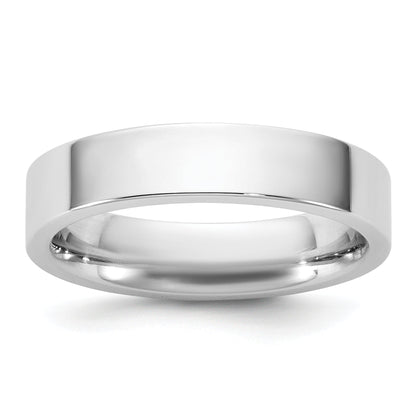 10K White Gold 10Kw 4.5mm Standard Flat Comfort Fit Band Size 13.5