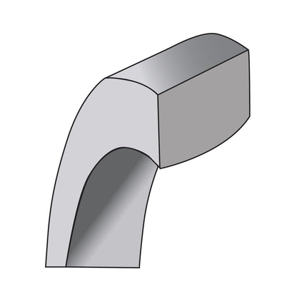 10K White Gold 10Kw 1.5mm Standard Flat Comfort Fit Band Size 13.5