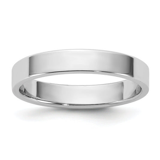 10K White Gold 10Kw 3.5mm Lightweight Flat Band Size 6.5