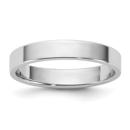 10K White Gold 10Kw 3.5mm Lightweight Flat Band Size 7.5