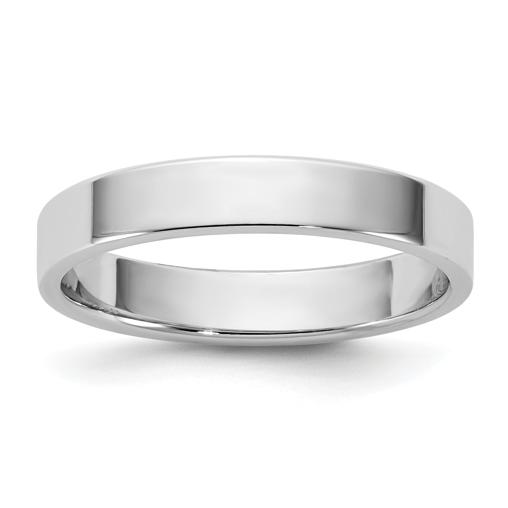 10K White Gold 10Kw 3.5mm Lightweight Flat Band Size 13.5