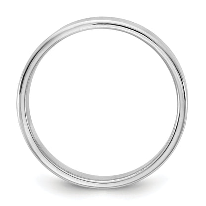 10K White Gold 10Kw 4.5mm Lightweight Flat Band Size 6.5