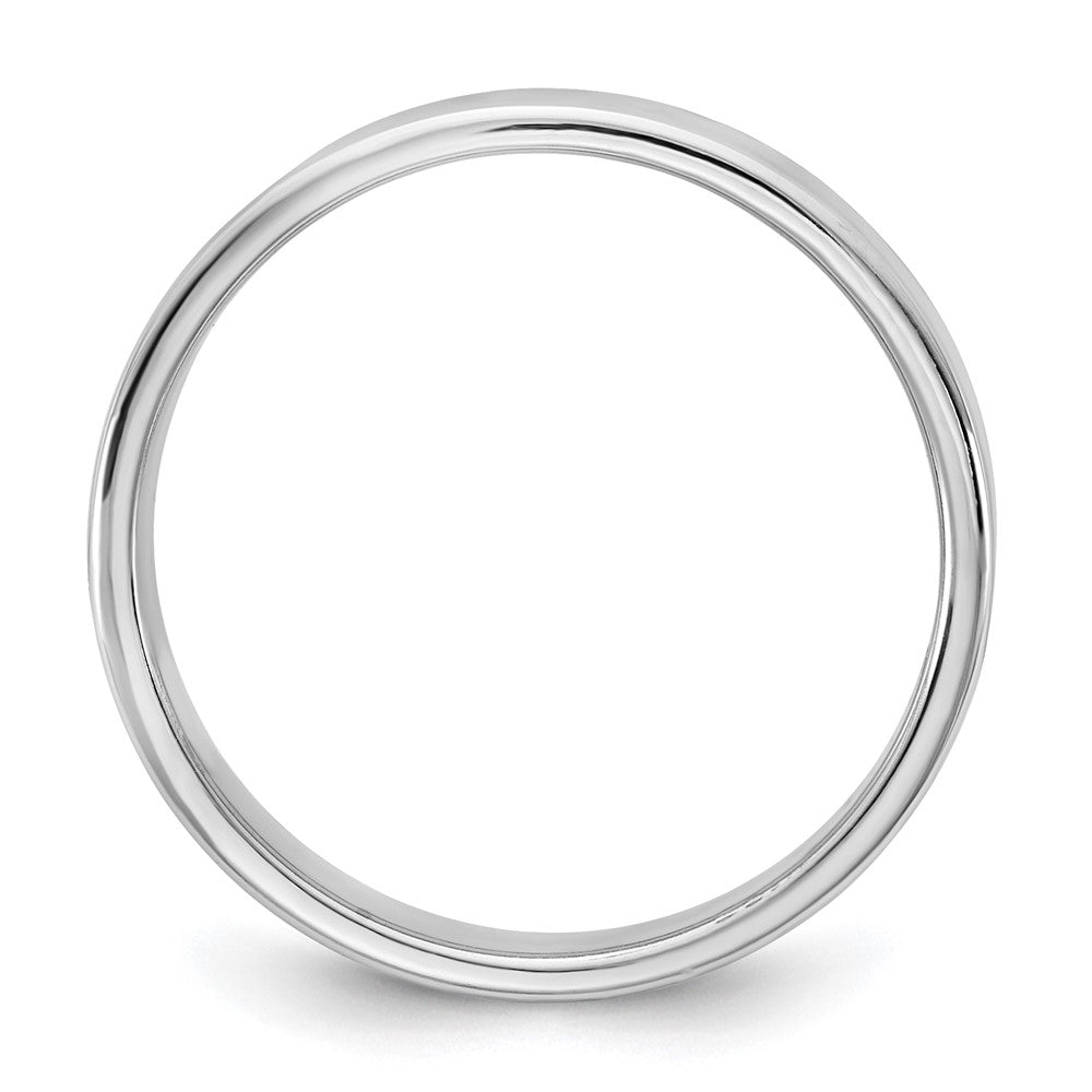 10K White Gold 10Kw 4.5mm Lightweight Flat Band Size 4.5