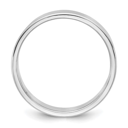 10K White Gold 10Kw 5.5mm Lightweight Flat Band Size 14
