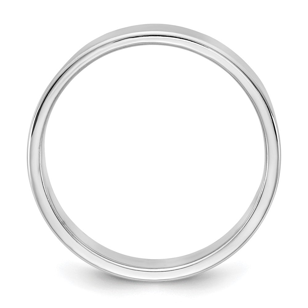 10K White Gold 10Kw 5.5mm Lightweight Flat Band Size 8