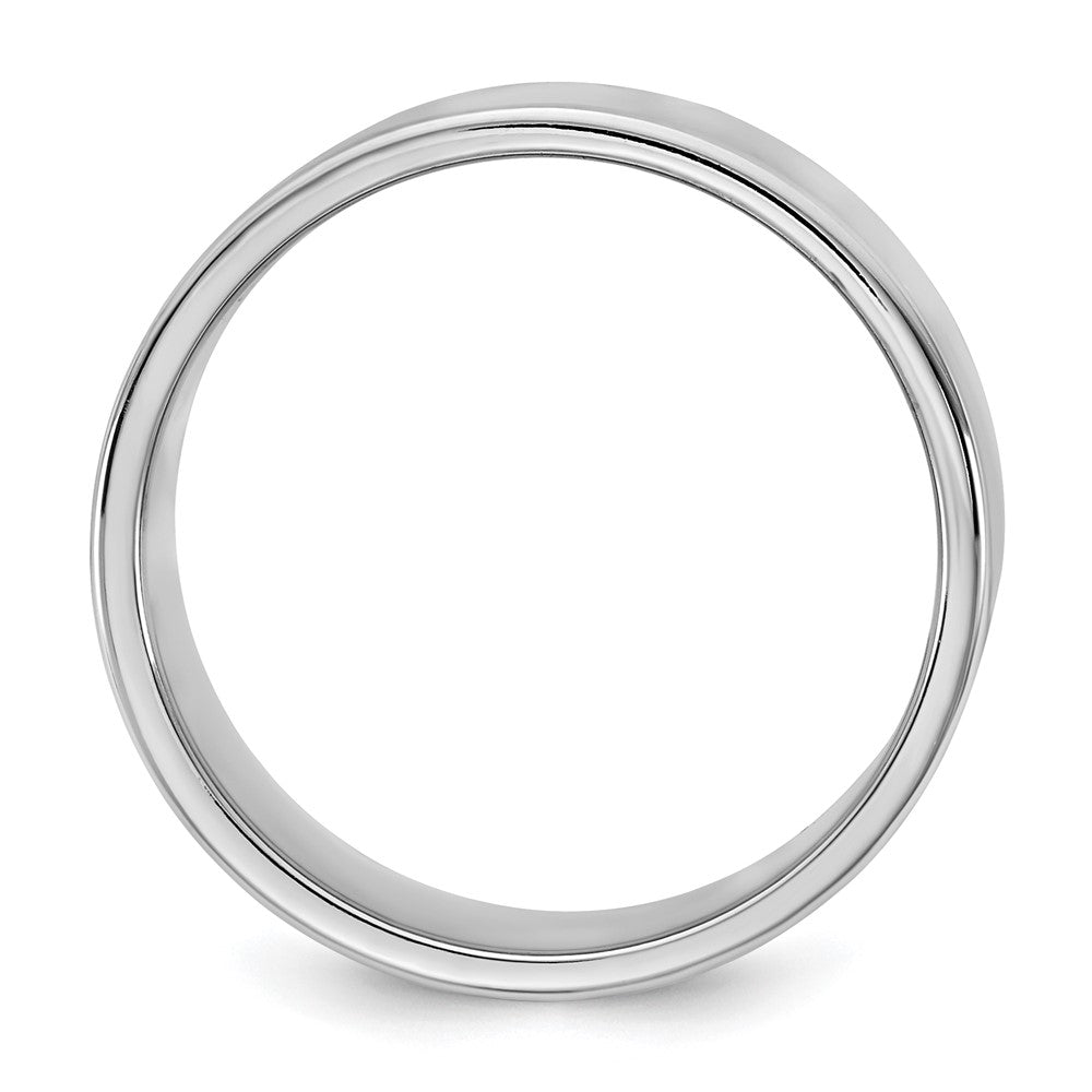 14K White Gold 9mm Lightweight Flat Band