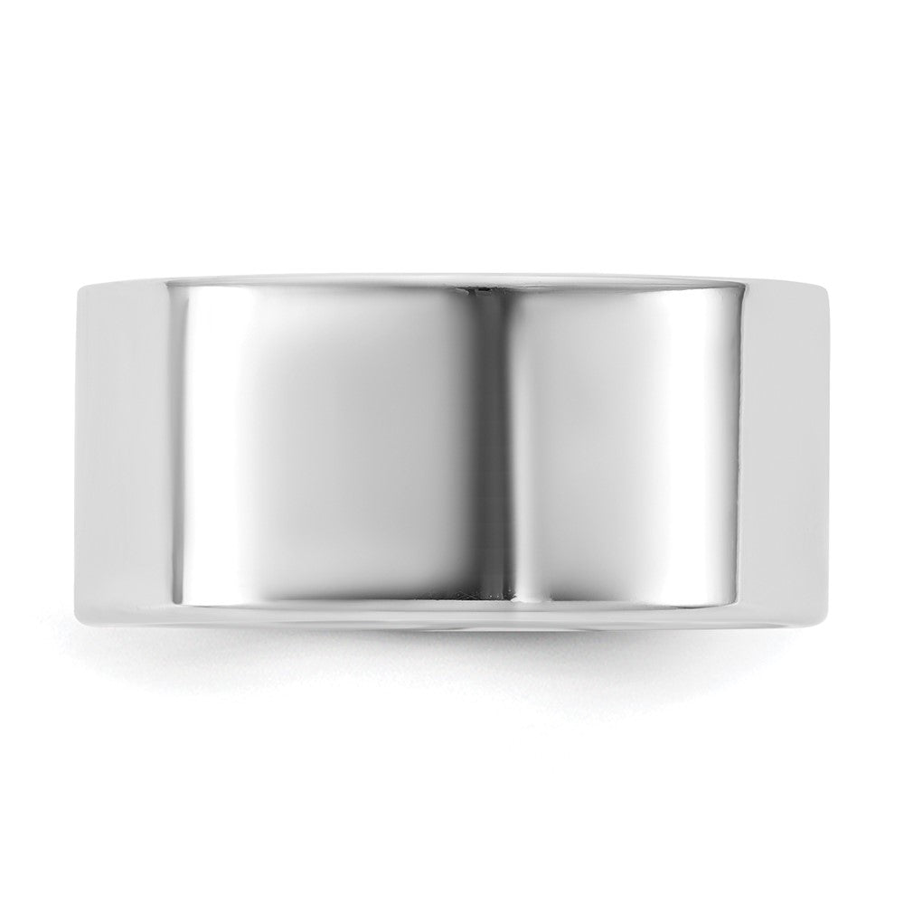 14K White Gold 9mm Lightweight Flat Band