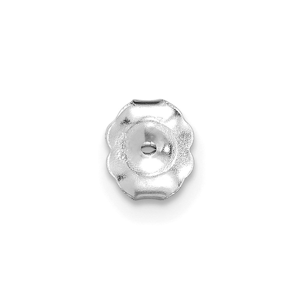 14K White Gold 1/2 Ctw Certified Lab Grown Diamond Vs+ F+ Radiant 4 Prong Heavy Wt. Stud Earrings