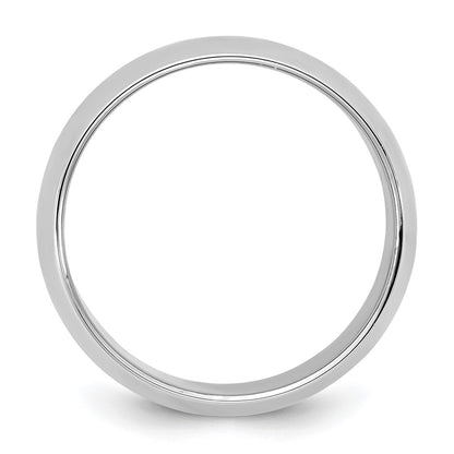 10K White Gold 10Kw 1.5mm Half Round Band Size 4