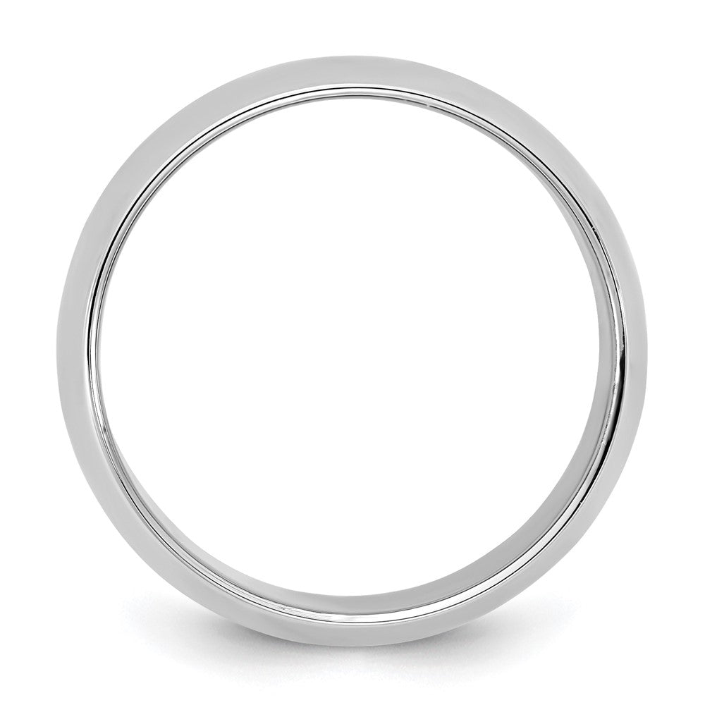 14K White Gold 3.5mm Half Round Band