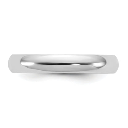 10K White Gold 10Kw 3.5mm Half Round Band Size 10.5