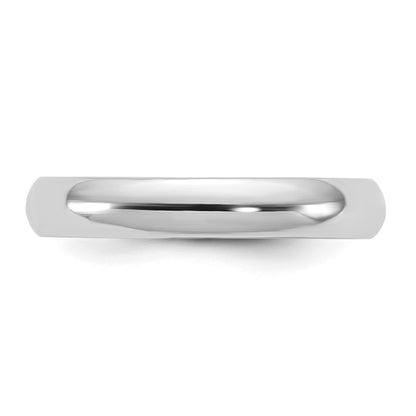 14K White Gold 3.5mm Half Round Band