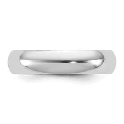 10K White Gold 10Kw 4.5mm Half Round Band Size 9.5
