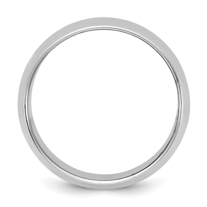 10K White Gold 10Kw 11mm Half Round Band Size 5