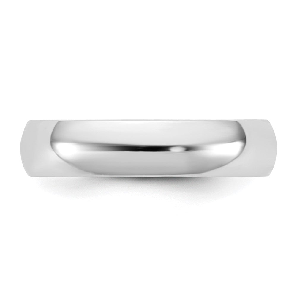10K White Gold 10Kw 4.5mm Lightweight Half Round Band Size 11