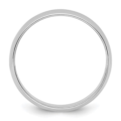 14K White Gold 5.5mm Lightweight Half Round Band