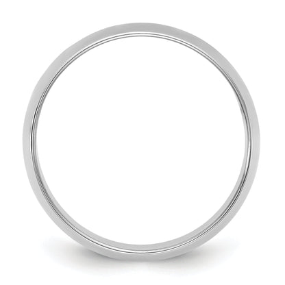 10K White Gold 10Kw 9mm Lightweight Half Round Band Size 12
