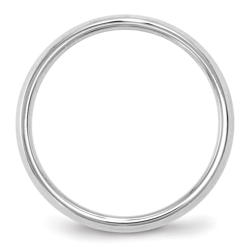 14k White Gold 2.5mm Knife Edge Comfort Fit Wedding Band Ring